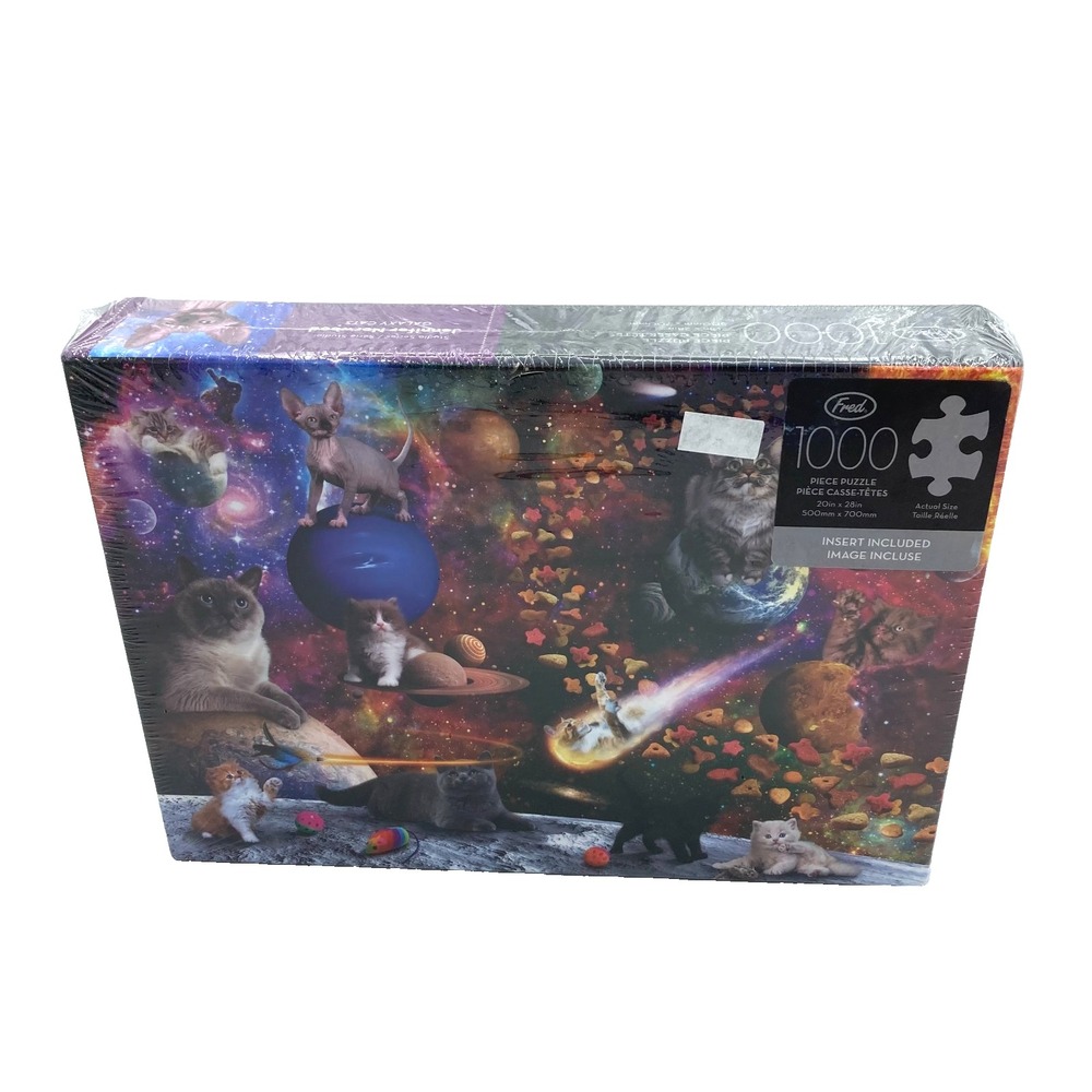 Fred Galaxy Cats by Jennifer Norwood‎ Jigsaw Puzzle 1000pcs 20x28 New Sealed